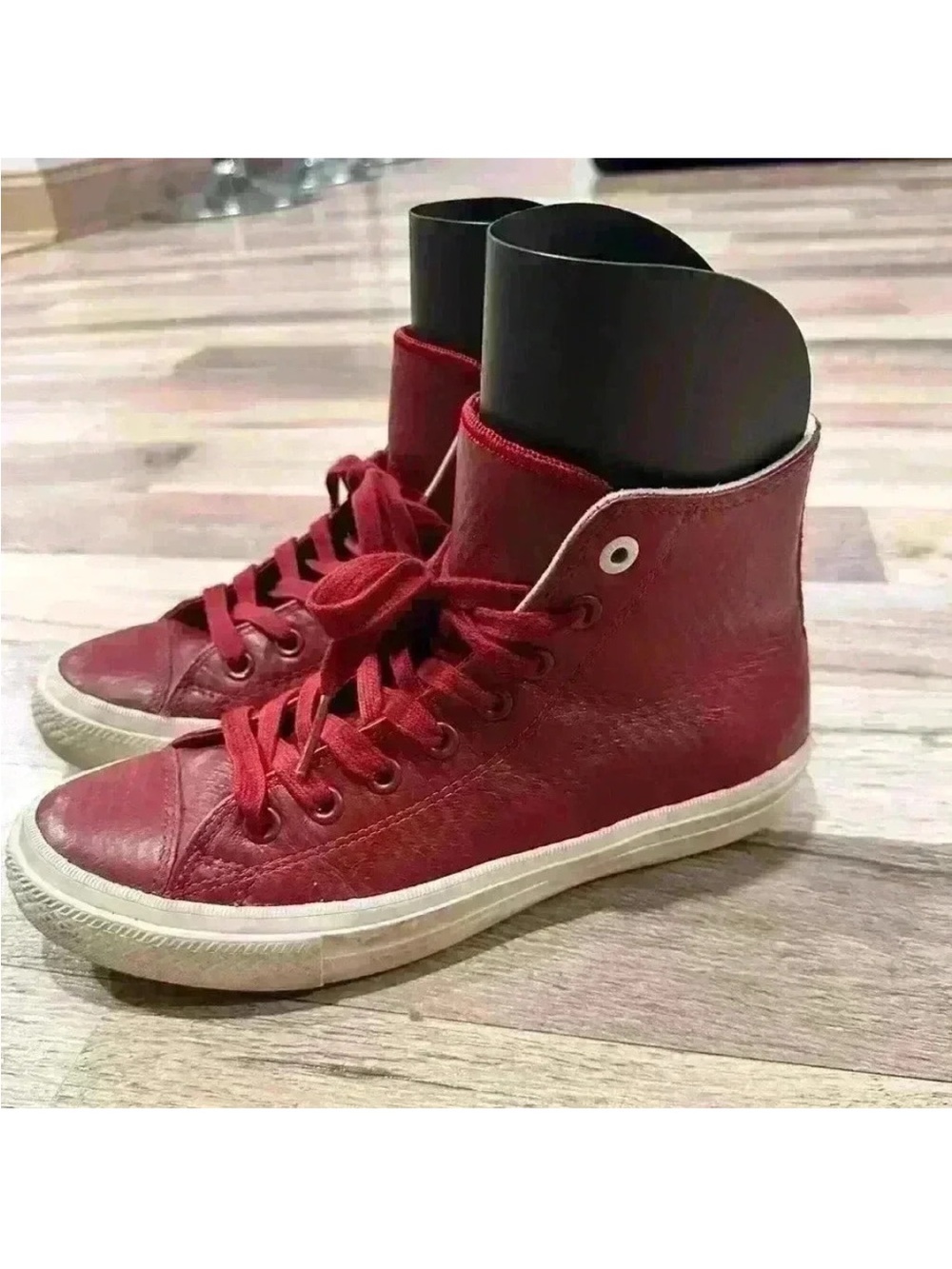 Converse Red High-Top Sneakers